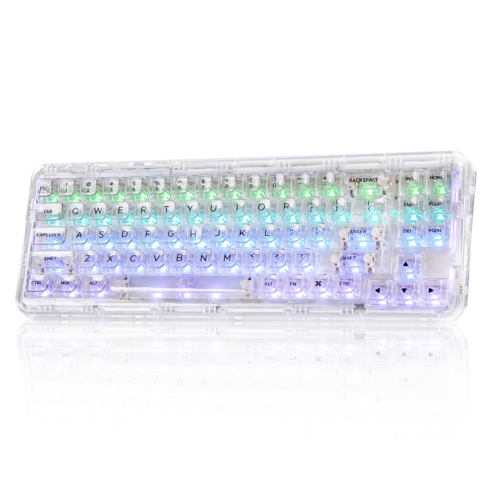 Holy Stone Drone Hs175 - YUNZII-Teclado mecânico sem fio RGB para