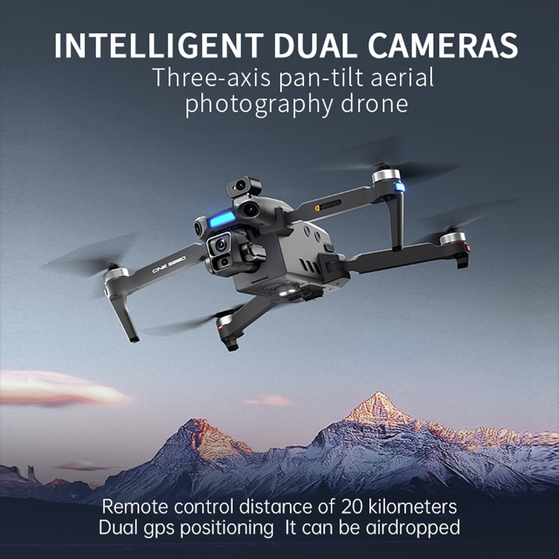 Novo Drone 8K com Câmera Dupla - Drone Gps Mount avaliação e preço