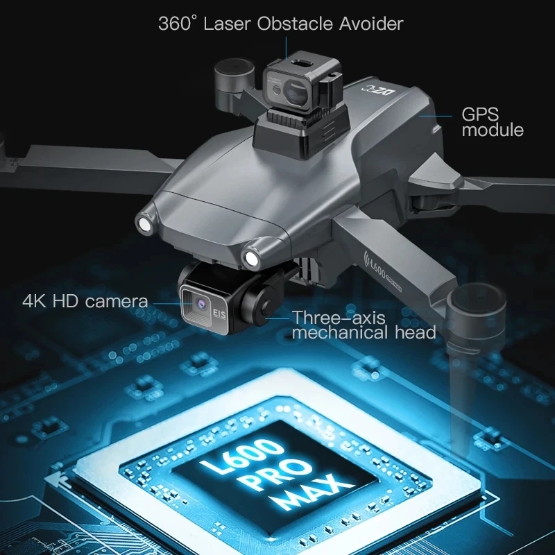 L600 pro max gps drone profiss - Drone Gps Mount avaliação e preço